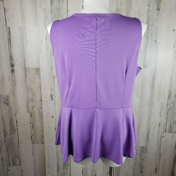 Eloquii Blousy Peplum Top Sz 22/24 - Picture 2 of 4